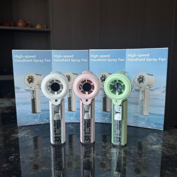 26-Year New High-Speed Portable Handheld Mini Turbine Fan with Touch-Up Spray 60*54.5*164mm