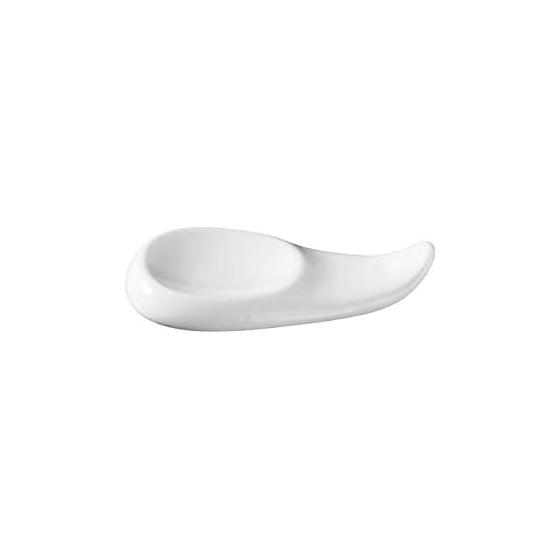 Nishida Glossy White Renge & Chopstick Rest (Type 3) 150005 - Holds Renge and Chopsticks Simultaneously