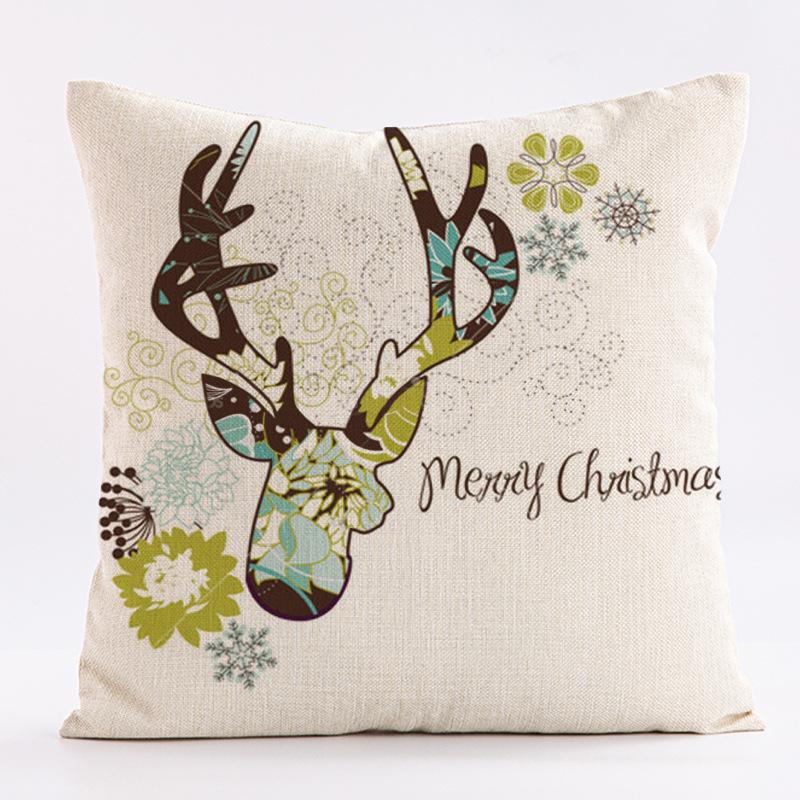 Watercolor Pattern Of A Moose Throw Pillow Cover With Short Plush Print Living Room Sofa Decoration Cushion Cover Pillow Covers
