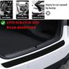Universal Car Rear Bumper Protector Adhesive Rear Bumper Guard Rubber Durable Edge Trim Cover  Car