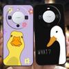 Cute Goose Duck Game Phone Case Cover for Huawei Mate 60 Pro P50 P40 P30 P20 P10 P Smart Y6 Y7 Y9 Plus Silicone Fundas Shell Bag