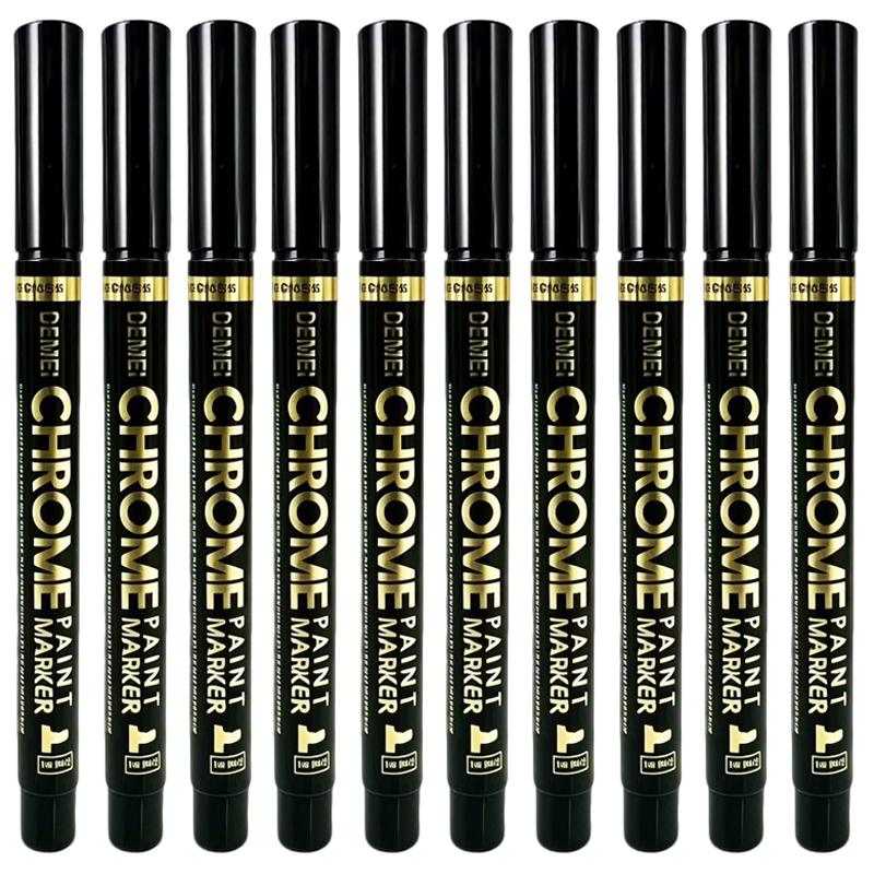 1-20Pcs Mirror Marker Pen DIY Reflective Paint Pens Mirror Markers Chrome Gold SILVER Marker Signature Car Styling Art Craftwork