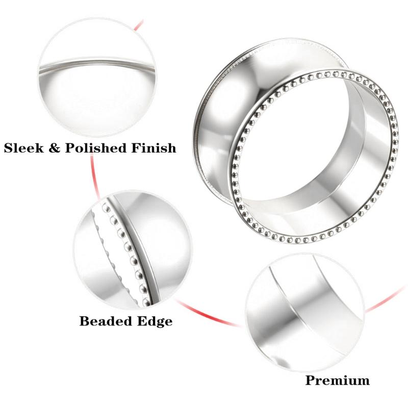 5 Piece Smooth Metallic Sphere Napkin Holders Holiday Dining Decors for Holiday Dining and Contemporary Tabletop Display