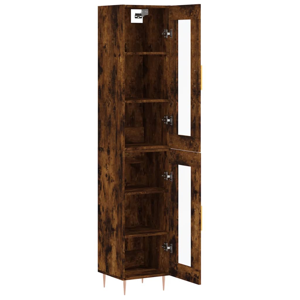 Highboard Smoked Oak 34.5 x 34 x 180 cm Particleboard