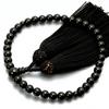 Women's Buddhist Prayer Beads, Black Onyx with Silk Tassel, Suitable for All Sects, Ideal for Informal Funerals, Buddhist Altars, and Buddhist