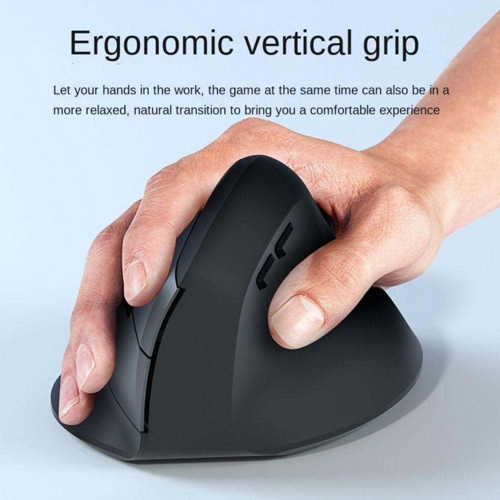 6 Mute Buttons Ergonomic Optical Mouse 2.4G Gaming Mice Multifunction Vertical Mouse  Office