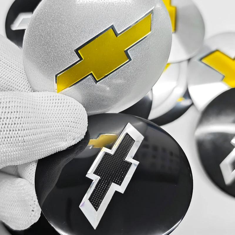 4 pezzi 56mm 60mm 65mm Tappo Coprimozzo Ruota Auto 3D Per Chevrolet Emblema Logo Adesivo Coprimozzo Accessori Styling Auto