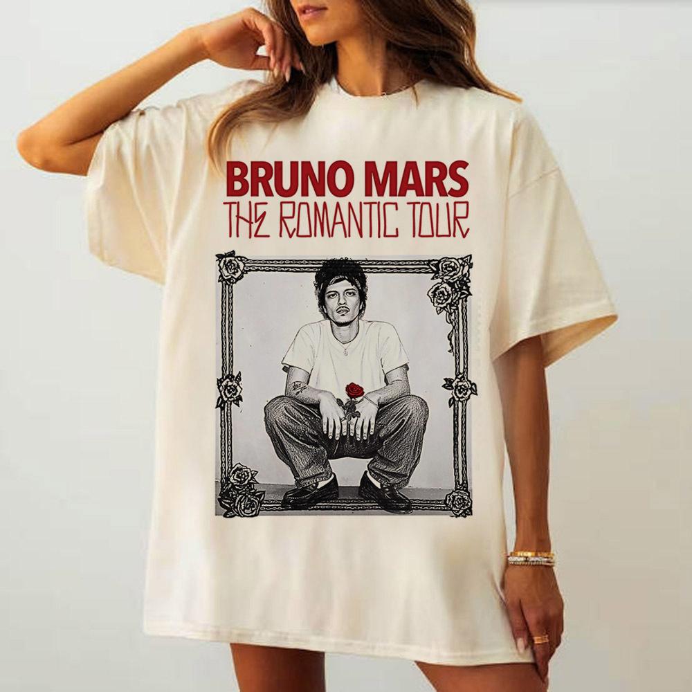 

Bruno Mars tshirt female hip hop Pop Culture kawaii korean clothes tshirt Gothic hip hop 80s graphic aesthetic 2000s S