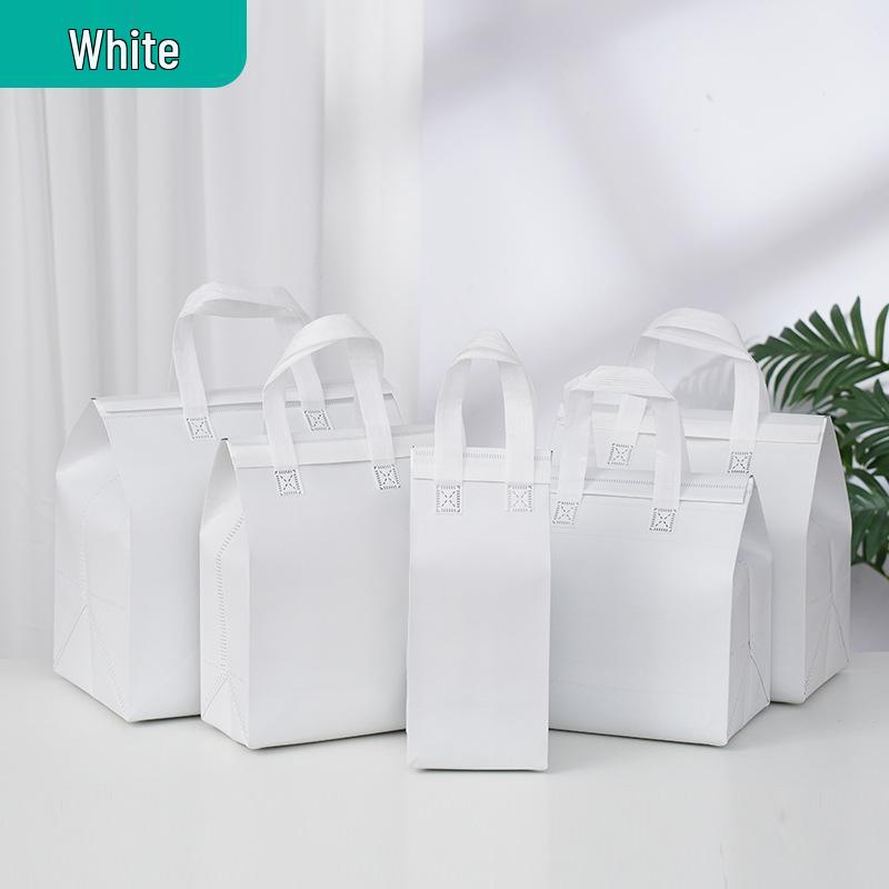 Custom Insulated Non-Woven Aluminum Foil Bag for Takeaway Milk Tea & Cake
