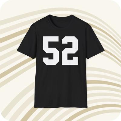 Mike Webster #52 Pittsburgh Steelers Jersey T Shirt - Front & Back Print