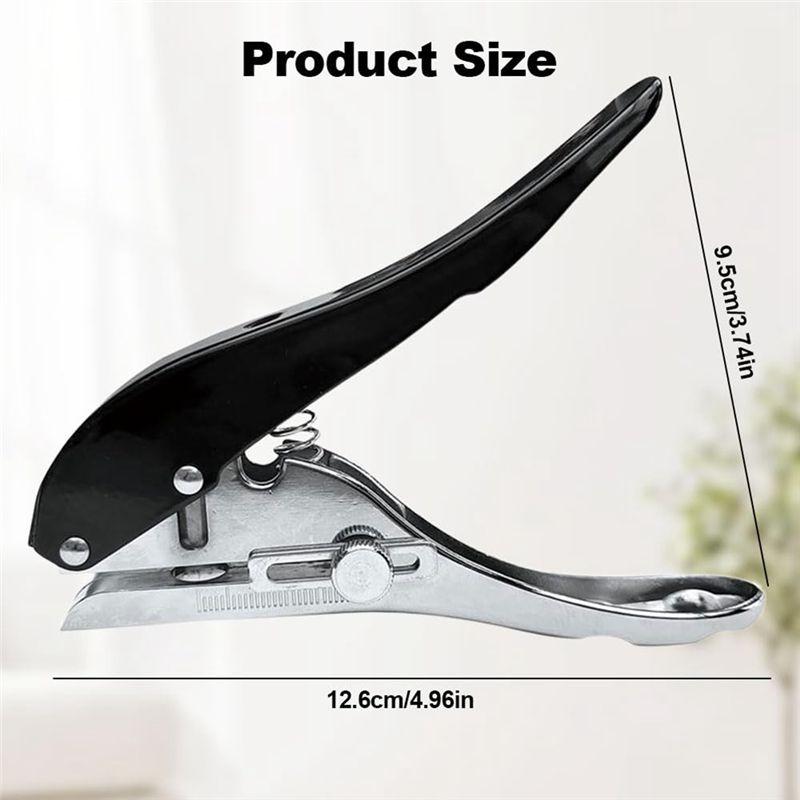 A84E-Portable Hole Punch Tool, Single Hole Puncher For Paper Plastic Cardboard, Heavy Duty Single Hole Punch For ID Card