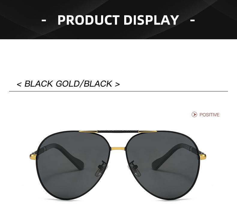 Men's Vintage Aviator Sunglasses: Polarized, Myopia-Ready, Trendy Driving Shades (Model 8851)