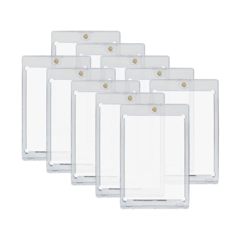 

Set of 10 Magnetic Card Loaders for 35pt Trading Cards, Pokmon Card Cases, Yu-Gi-Oh Cards, Protective, Moisture-Proof, Storage, Collection, UV Protec