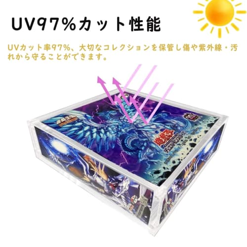 [Thick Type] Box Loader, Acrylic, UV Protection, Magnetic Loader, UV Protection, Display Case, Ideal for Display and Storage, Compatible with Yu-Gi-Oh