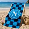 Asciugamano da Spiaggia Simbolo Energetico Blu Napoli, Asciugatura Rapida, Facile da Curare, Adatto Sia per il Fitness che per le Vacanze al Mare, Essenziale per lo Sport