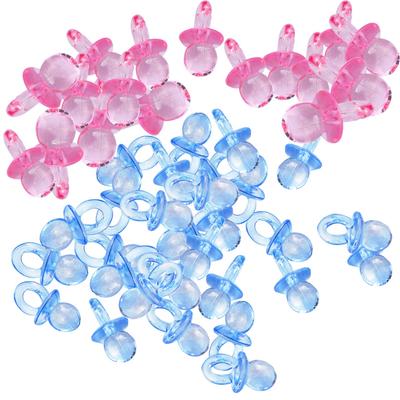 100pcs Mini Acrylic Pacifiers Baby Shower Toy Kids Girl Boy Birthday Party Game Decor (#1)