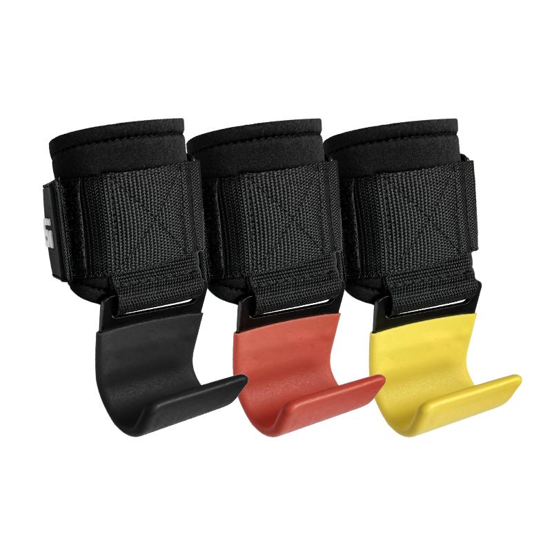 Vbosi Heavy Duty Gewichthefhaken Polsband Grips Neopreen Gevoerd Staal Voor Deadlifts Pull-Ups Gymtraining