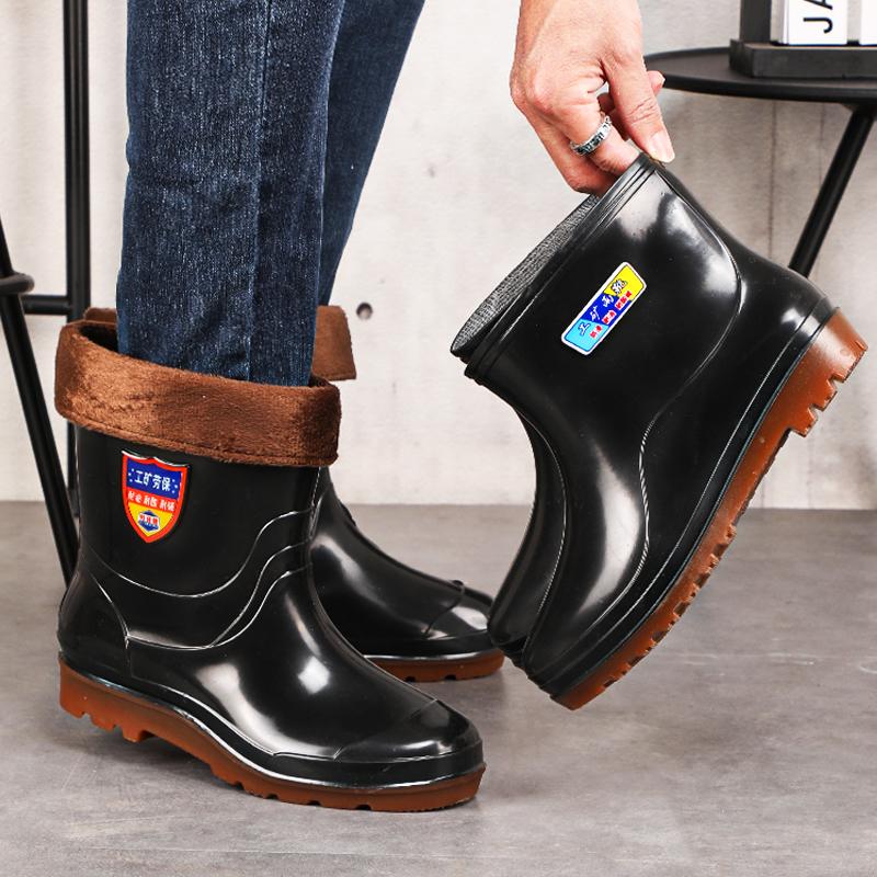 100% Waterproof Wet Weather Protection Slip Resistance Neoprene Fishing Boot Rain Boots for Men