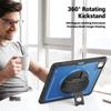 For iPad Air 13 (2025) M3 A3268/(2024) M2 Case Kickstand PC + TPE Tablet Cover with Hand Strap and Shoulder Strap