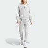 Adidas Tiro 24 Sweat Hoodie With Three Stripes And Fleece Long Sleeve Women Tops Grey IR7509