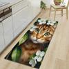1Pcs Cute Cat Pattern Floor Mat Modern Kitchen Polyester Rug Non-Slip Colorful Indoor Carpet, For Home Bathroom Bedroom Living Room Decor