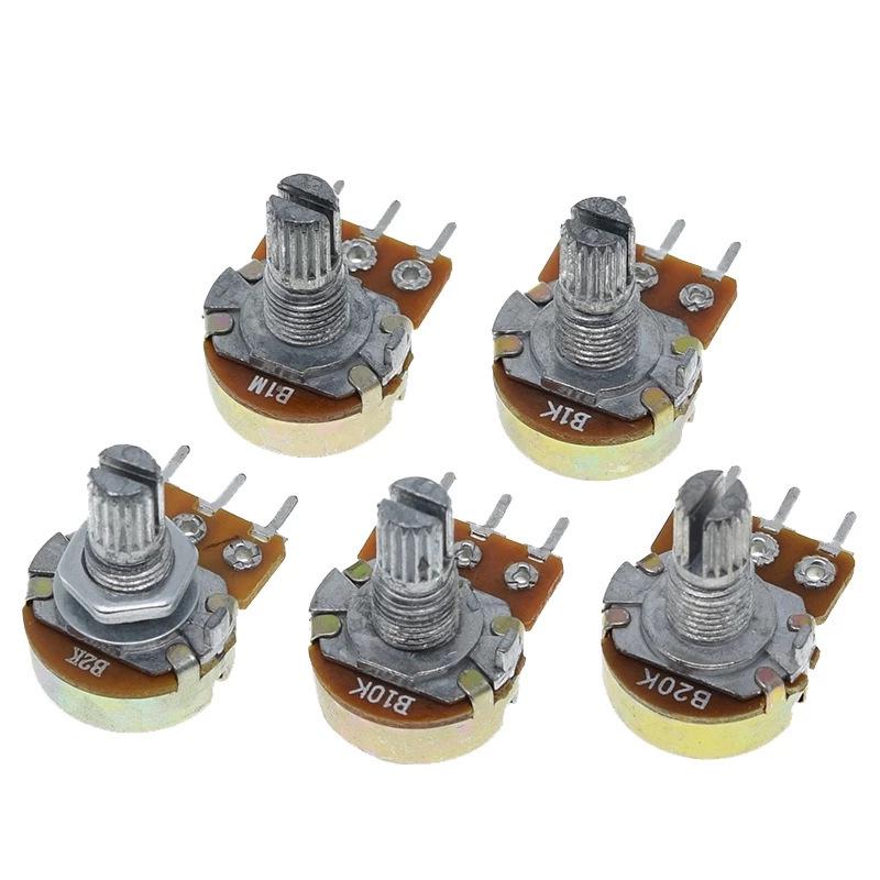 WH148 Potentiometer: 1K, 2K, 5K, 10K, 20K, 50K, 100K, 250K, 500K, 1M - 15MM