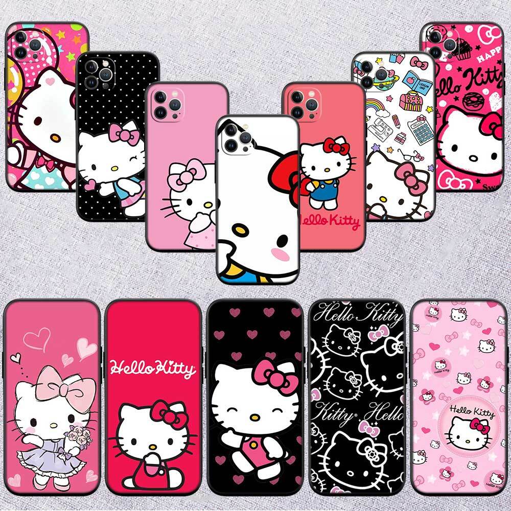 New Hello Kitty Case for Samsung Note 20 10 S25 Plus Ultra Lite FE M20 M21 M30 M31 M51 A11 A26 A51 A52 A53 A56 A70 A71 A72 A73