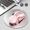 HXSJ Wireless Mouse 2.4Ghz 4 Button Rechargeable Photoelectric 1600Dpi Silent MousePink