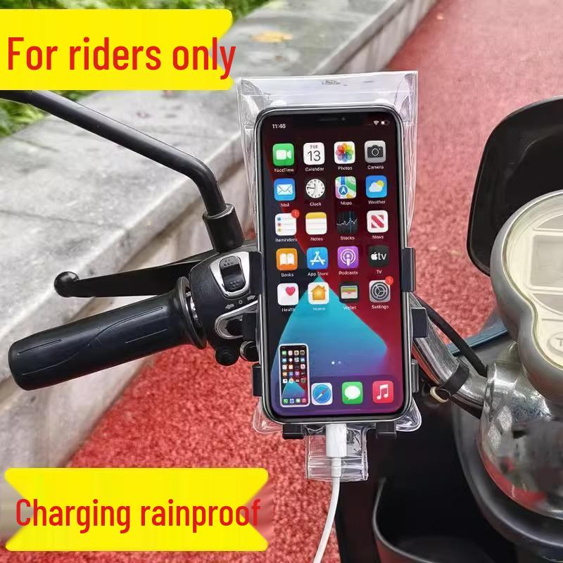 

Rider-Specific Rechargeable Waterproof Touchscreen Phone Pouch & Photography Bag One Size