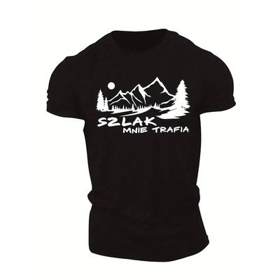Europäische Größe Lustiges Polnisches Herren Kurzarm T-Shirt Sommer T-Shirt Top