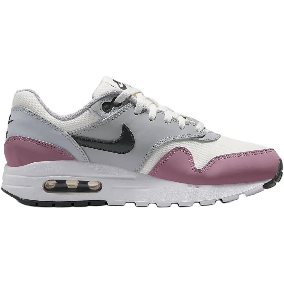 Nike Air Max 1 Wear-Resistant Low-Top Kids' Running Shoes Gray Teenagers Sneakers DZ3307-115
