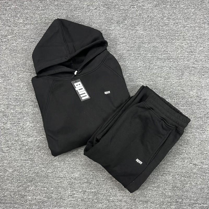 Mens Oversized Hooded Sweatshirt Jogger Set Streetwear Cotton Pullover Tracksuit Casual Outfit