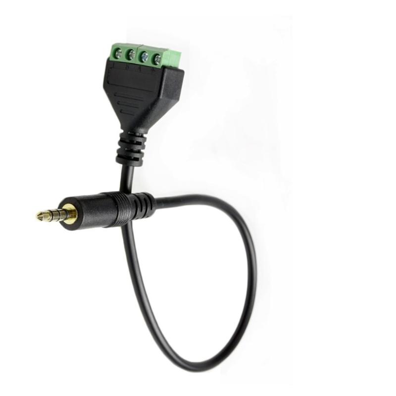 4 Pole Stereo TRRS Stecker auf 4 Klemmenblock Adapterkabel Plug and Play 12 Zoll Kein Löten erforderlich