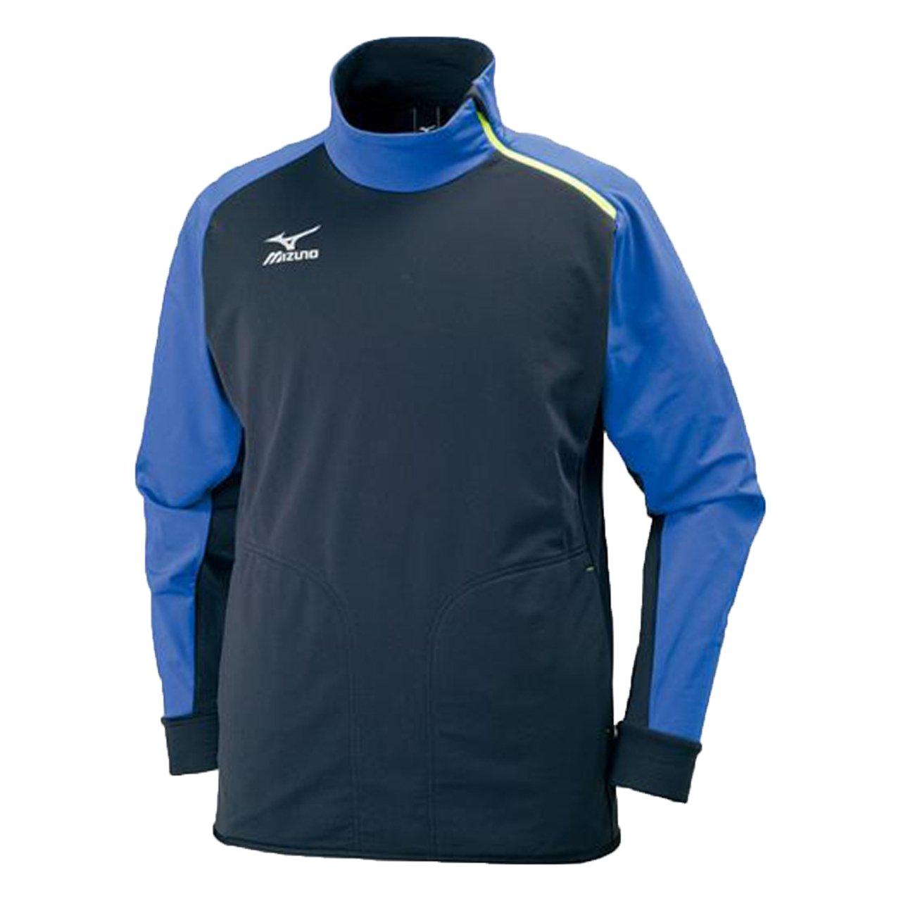 

Mizuno Shirt Size M Men s Soccer/Futsal P2MC7515, Black/Turkish Blue, (Japan)