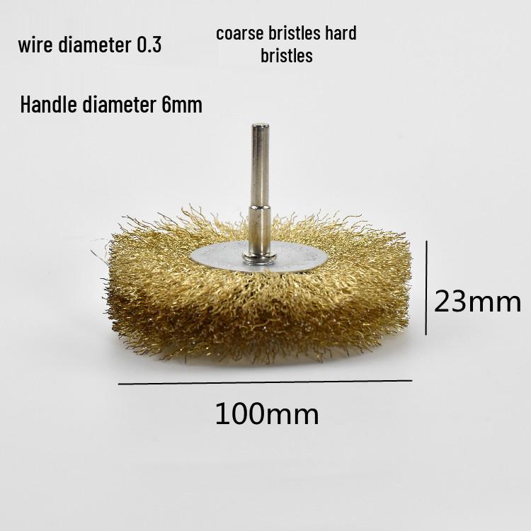 Electric Steel Wire Brush with Handle - Rust Removal, Polishing, and Cleaning.