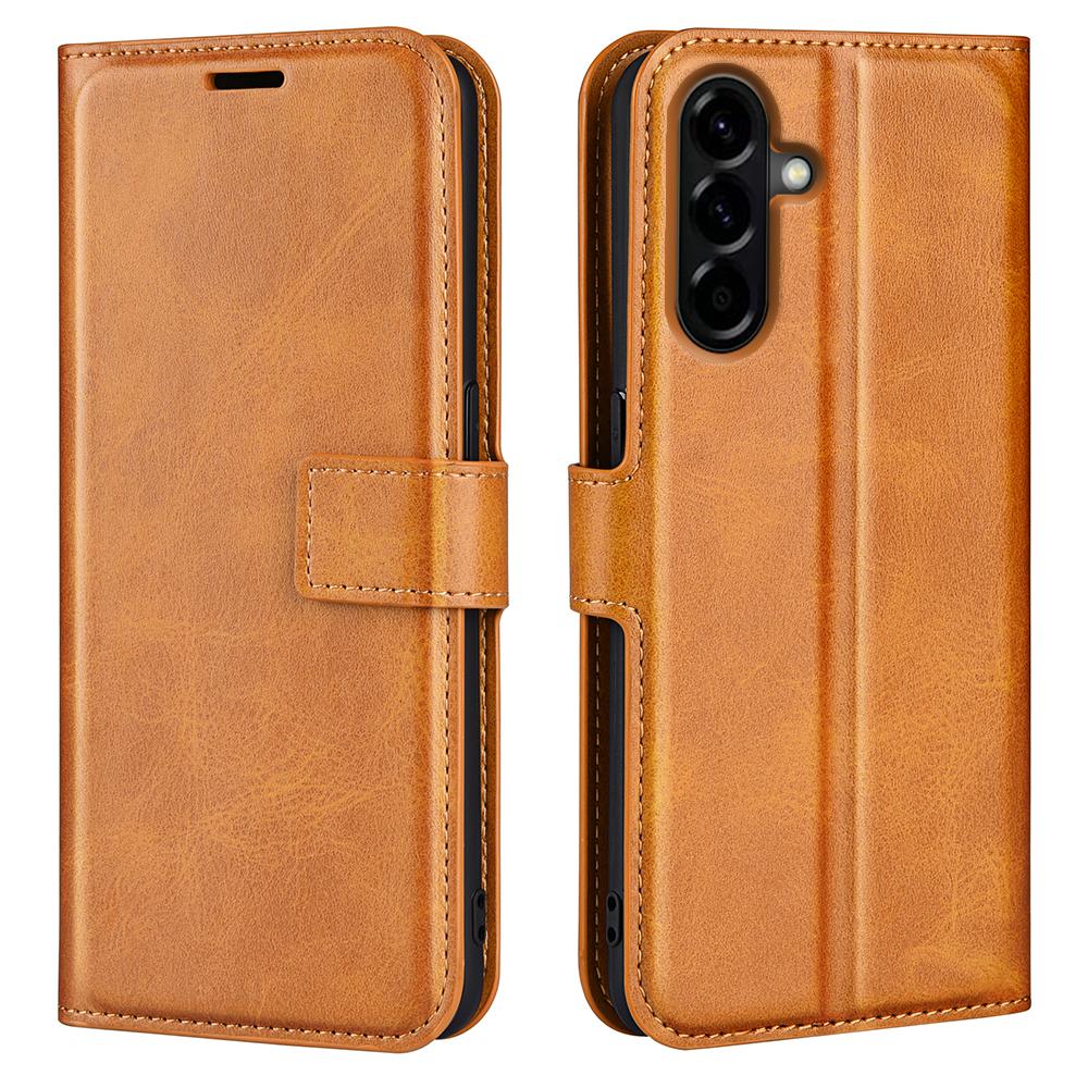 For Samsung Galaxy A57 5G Stand Case Anti-Scratch Calf Texture Leather Phone Cover