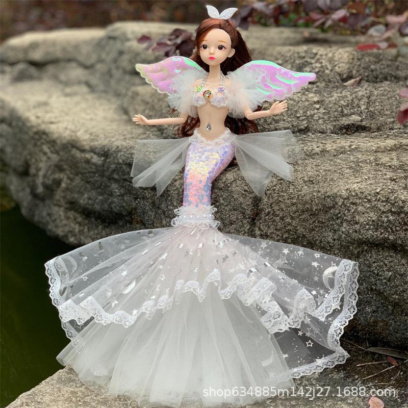 Diamond Tail Mermaid Princess Children Girls Birthday Gift Toy Doll Doll Aquarium Doll
