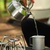 Outdoor Stainless Steel Kettle Locking Handle Camping Hung Pot Portable Coffee Pot Picnic Cooker 900Ml Teapot Kettle