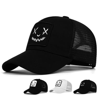 Casquette de Baseball brodée pour hommes et femmes, chapeau de camionneur réglable en coton, casquette en maille Hip Hop, chapeau de soleil d'été en plein air, chapeaux de papa
