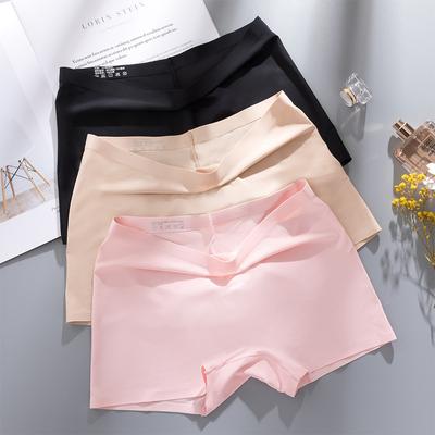Seamless Ice Silk Boxer Σλιπ Γυναικεία Εσώρουχα Μεσομεσαία Μπόξερ Αντιολισθητικά Παντελόνια Ασφαλείας Κολάν Καλοκαιρινά Εσώρουχα