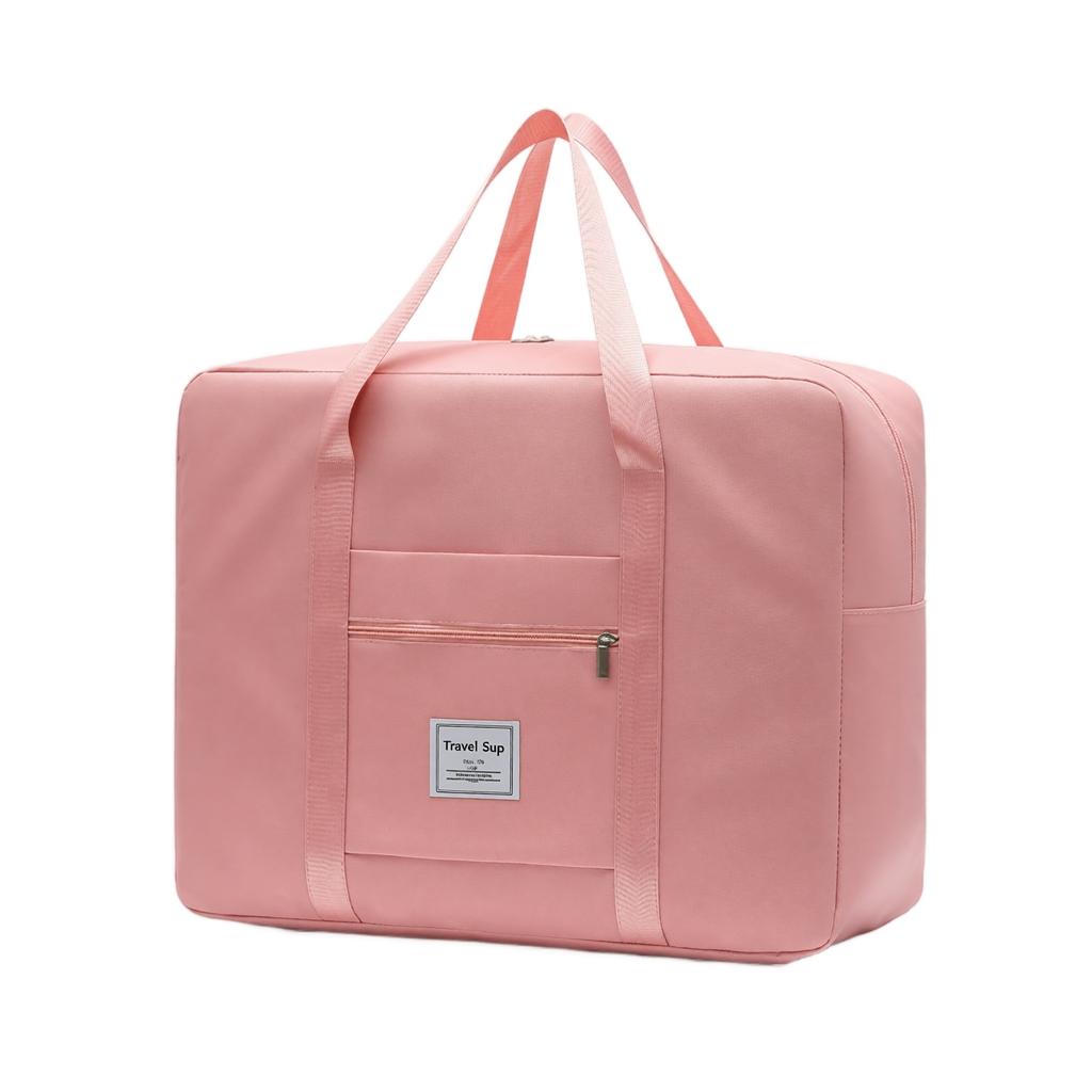 Oxford Fabric Large Capacity Zipper Storage Bag Portable Handheld Travel Organizer with Front Pocket and Double Handles for Easy Carrying