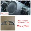 Side AC Air Conditioning Outlet Vent / Steering Wheel Frame Cover Trim For Toyota Yaris Cross  - 2025 ABS Matte Accessories