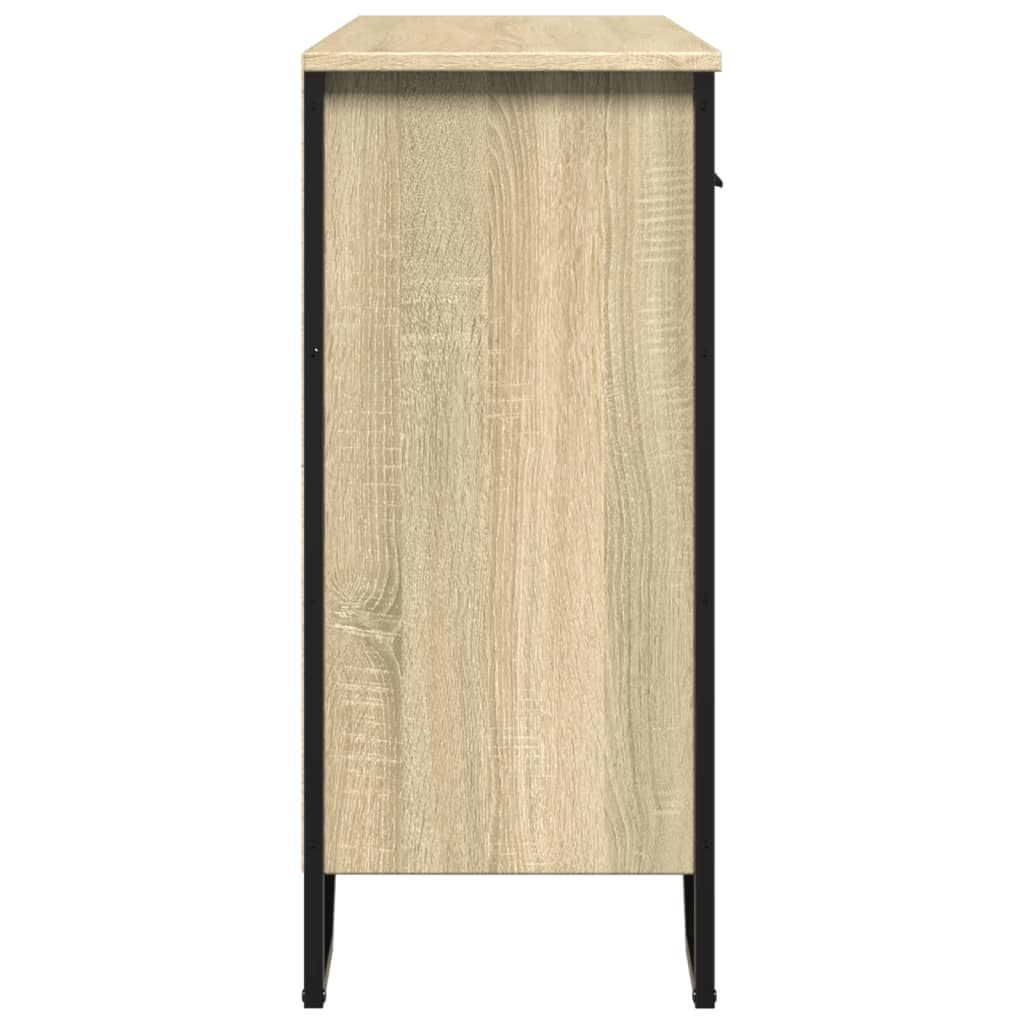 vidaXL Sideboard Sonoma-Eiche 97x32,5x74,5 cm Holzwerkstoff