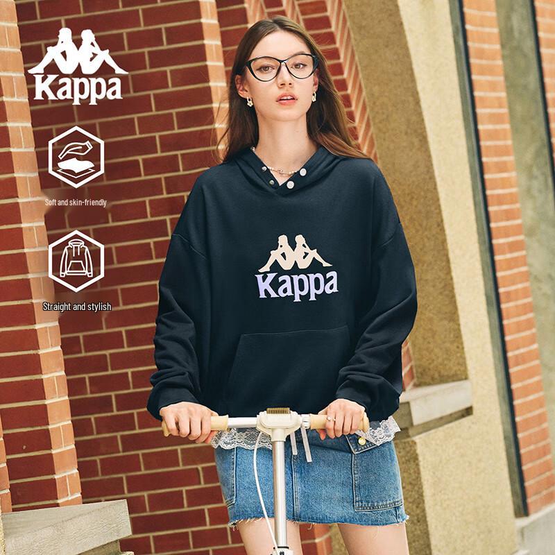 Kappa Unisex Loose Fit Hooded Sweatshirt