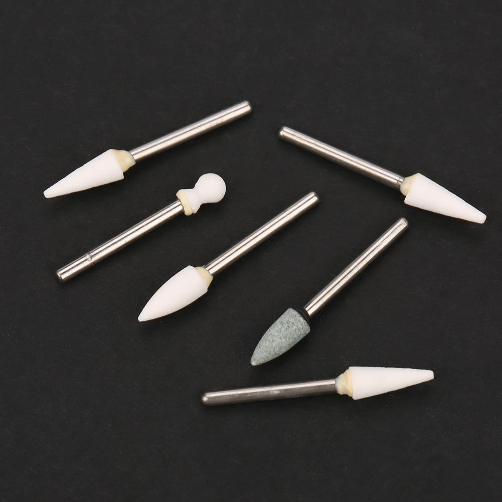 6 Adet Diş Porselen Diş Parlatıcı Parlatma Kiti Ağız Yüksek Hızlı Restorasyon Aleti