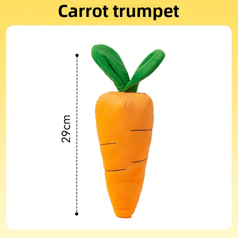 Pet Dog Sound Carrot Modeling Toy Self-hi To Relieve Boredom, Bite-resistant and Wear-resistant, Universal Dog Toy for All Dogs