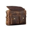 Buffalo Leather Briefcase Office Messenger Bag Laptop Satchel Shoulder Bag 16 In