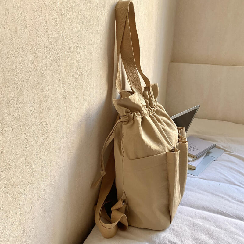 Women's Pleated Multi-Function Backpack Lightweight Large Capacity Tote Shoulder Bag