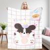 Party Puppy Nap Blanket,Flannel Blanket,Suitable For Sofas,Beds,Cars,Rooms,Offices,Camping,Exquisite Gift Blankets