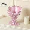 Modernes Dekoratives Ornament Kreative 3D-gedruckte Blumenvase Minimalistischer Behälter Leichter Luxus Tischvase Künstlerischer Blumenarrangement-Halter für Zuhause